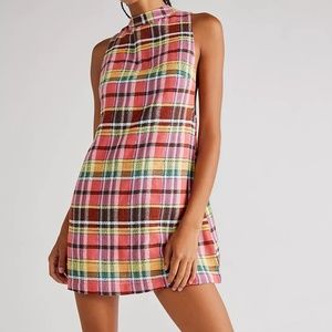 Free People Walk The Walk Plaid Mini NWT sz XS OUT OF STOCK